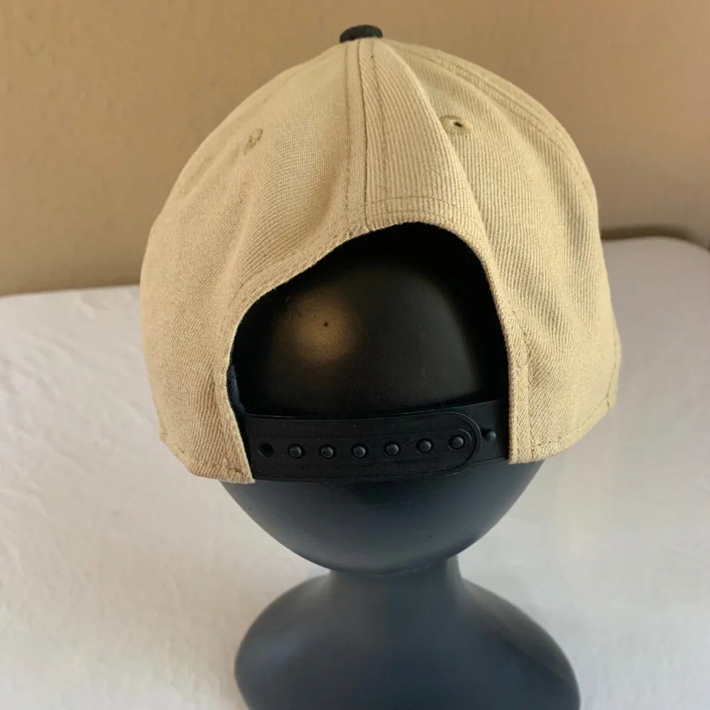 New Era LA Dodgers 9FORTY Snapback Hat Tan Black Rose Side Patch Baseball - Picture 3 of 5